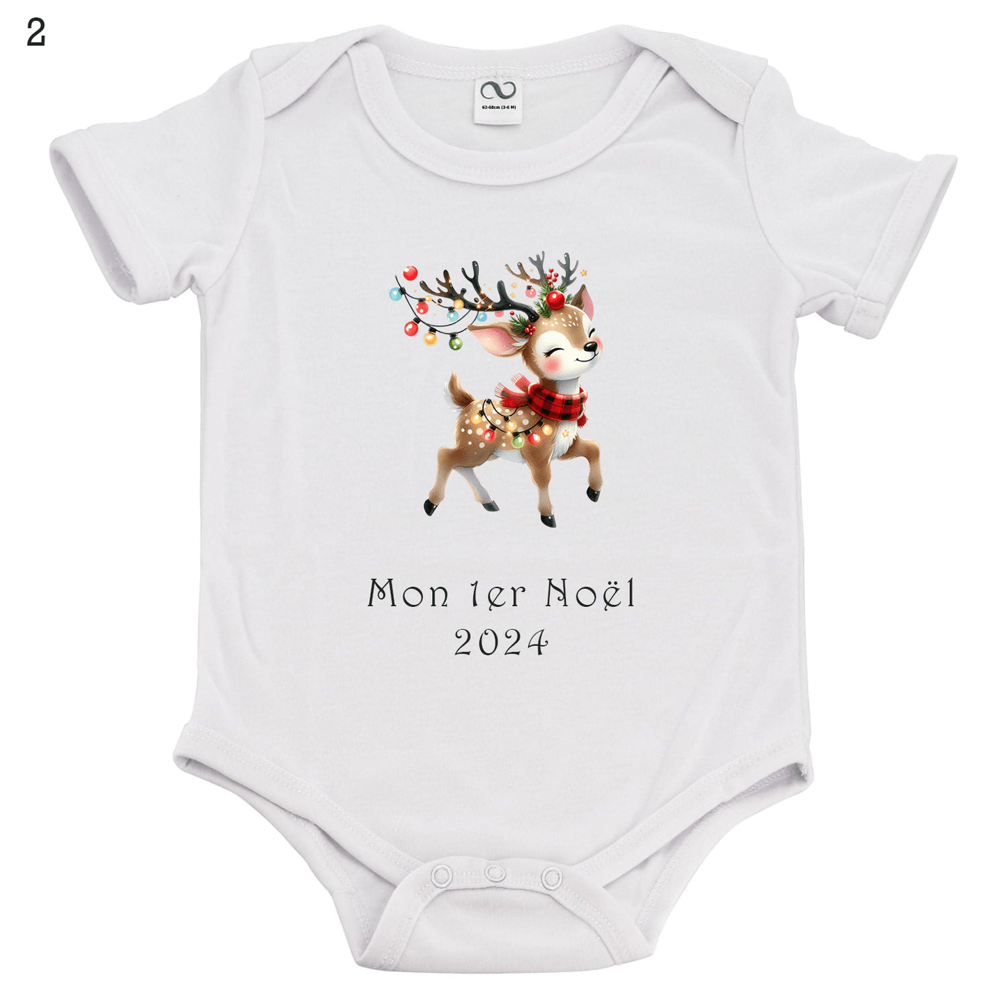 noel - Body Noël 1er Noël - Bichette Créa