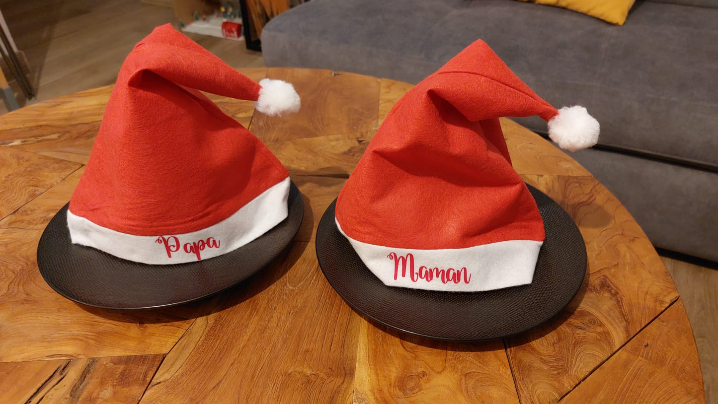noel - Bonnet de Noël personnalisé - Bichette Créa