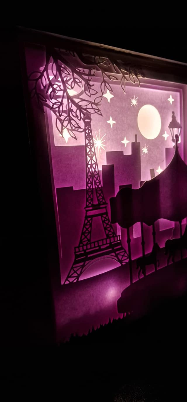 Cadre Lumineux - Cadre Lumineux thème Carrousel à Paris - Bichette Créa