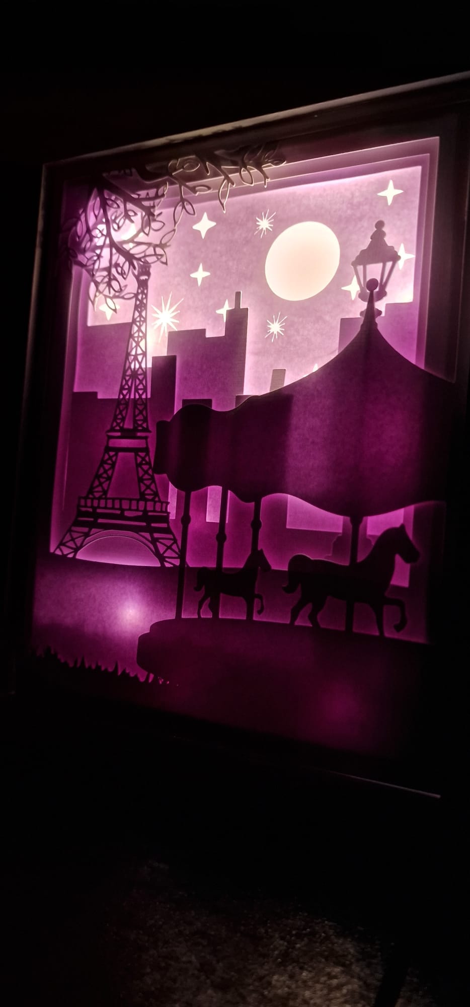 Cadre Lumineux - Cadre Lumineux thème Carrousel à Paris - Bichette Créa