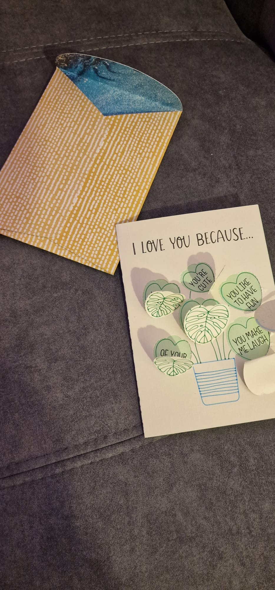 Carte de voeux - Carte "I Love You" - Bichette Créa