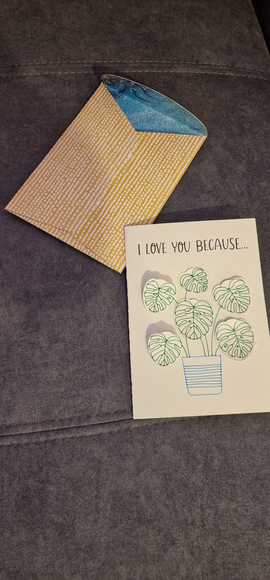 Carte de voeux - Carte "I Love You" - Bichette Créa