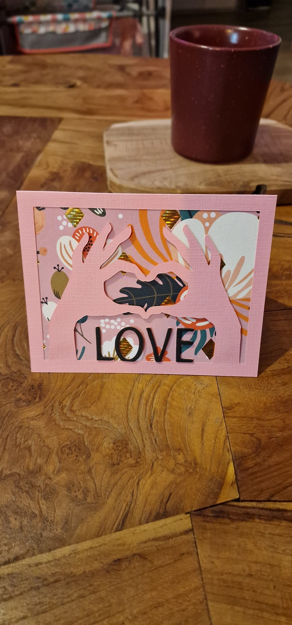 Carte de voeux - Carte "Love" - Bichette Créa