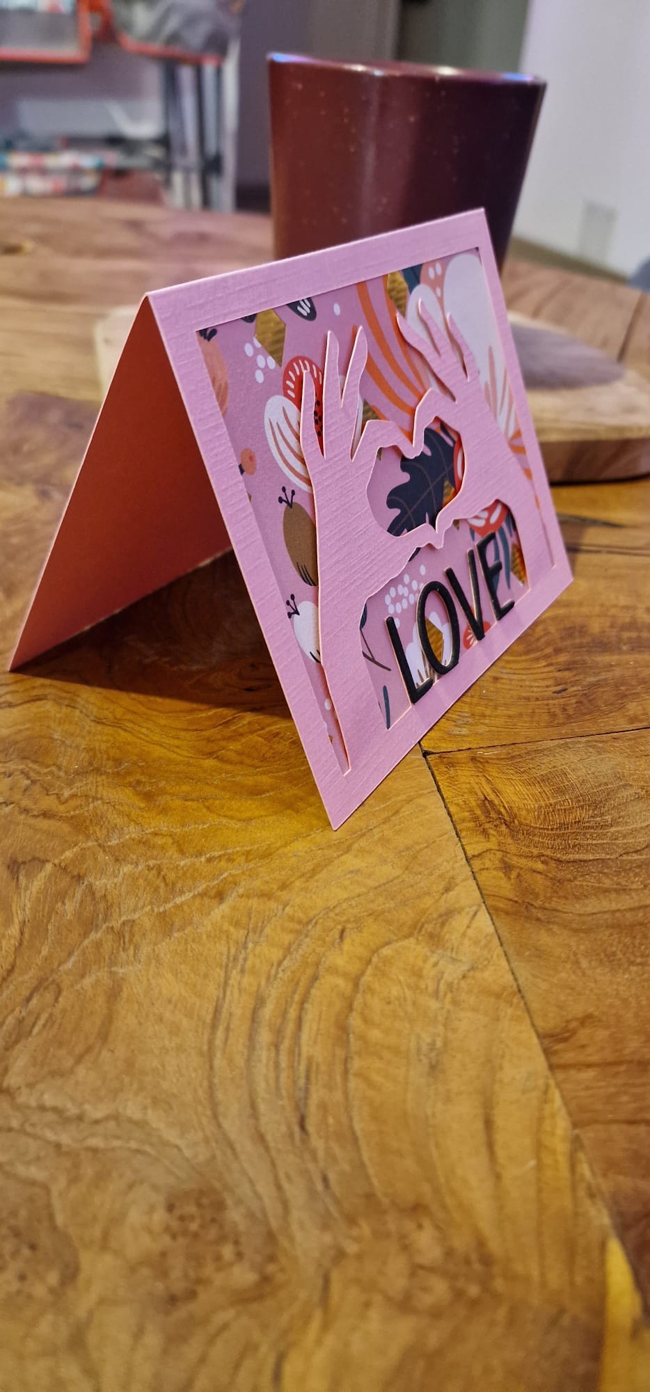 Carte de voeux - Carte "Love" - Bichette Créa