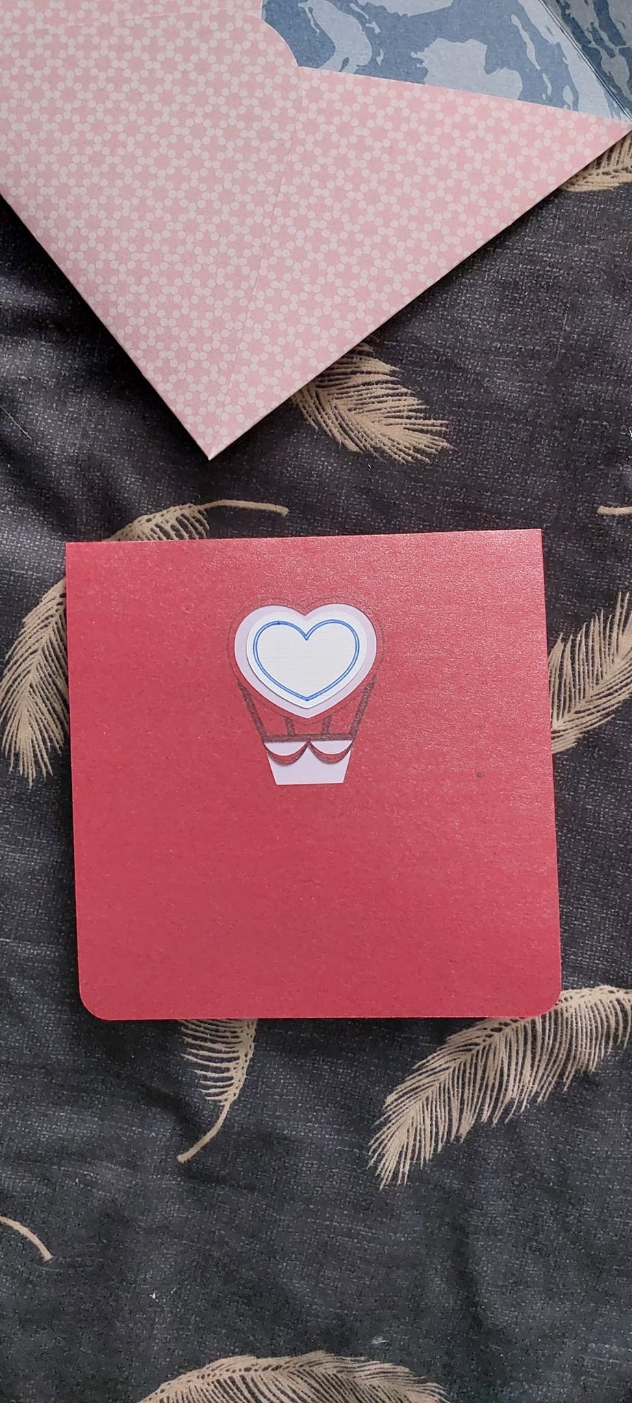 Carte de voeux - Carte Pop - Up "Cœur en Montgolfière" - Bichette Créa