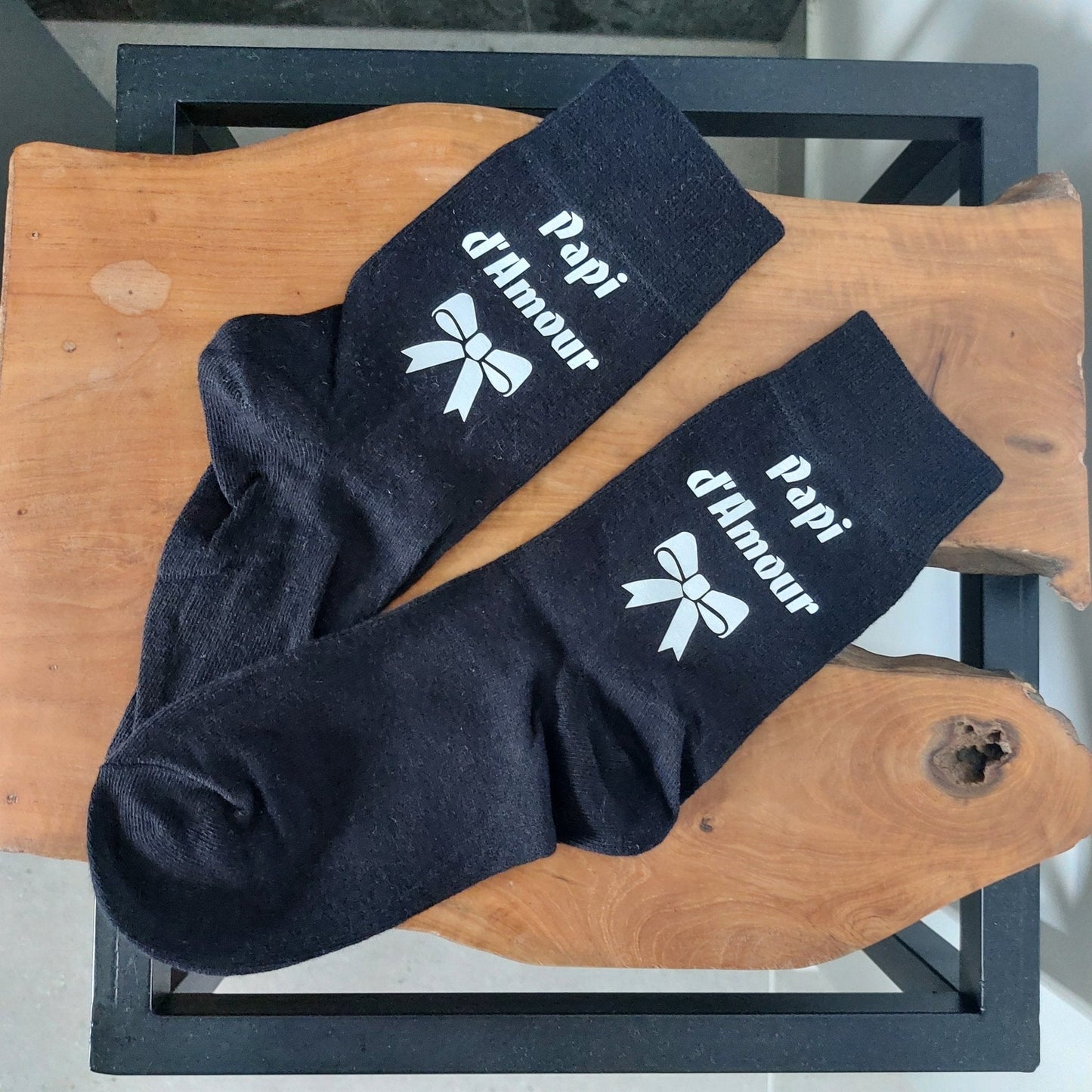 noel - Chaussettes Super Papa / Papi - Bichette Créa