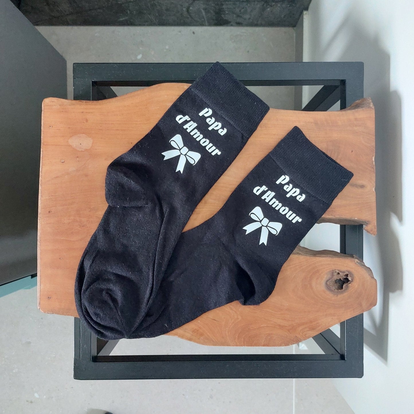 noel - Chaussettes Super Papa / Papi - Bichette Créa