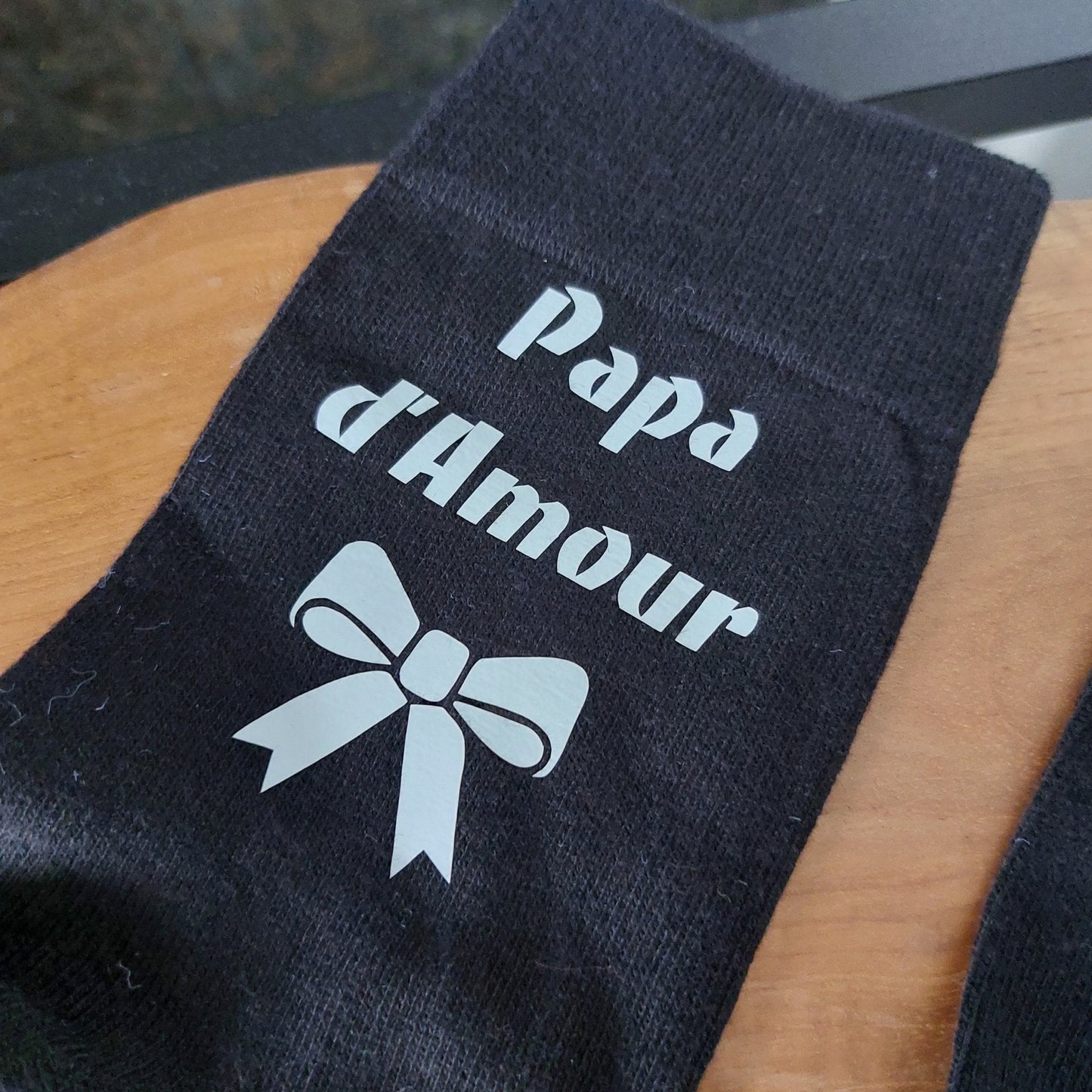 noel - Chaussettes Super Papa / Papi - Bichette Créa