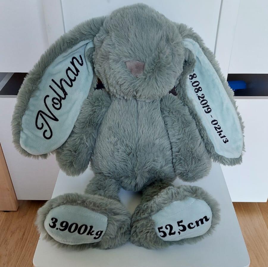 Enfants / Naissance - Doudou lapin naissance - Bichette Créa