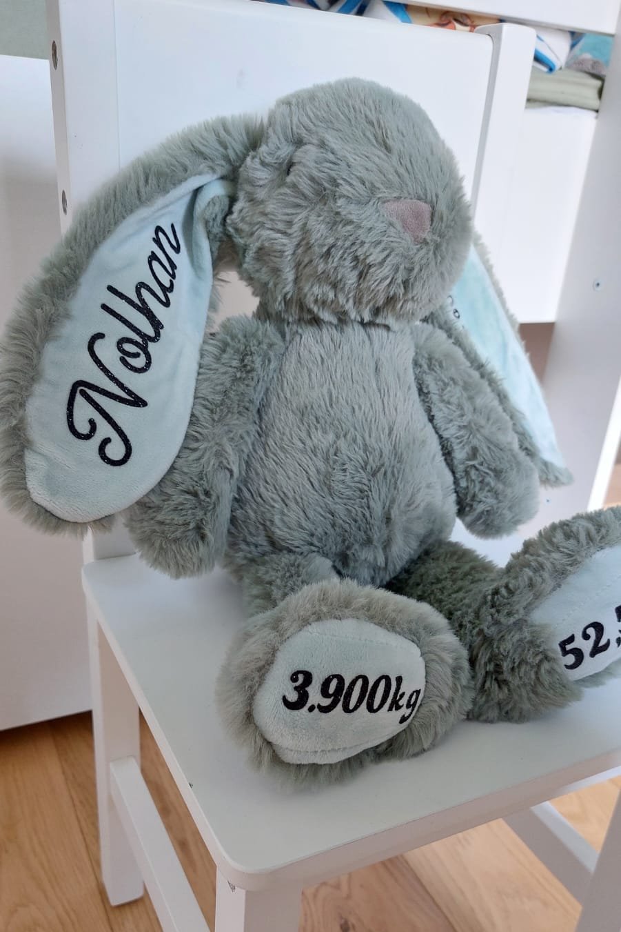 Enfants / Naissance - Doudou lapin naissance - Bichette Créa