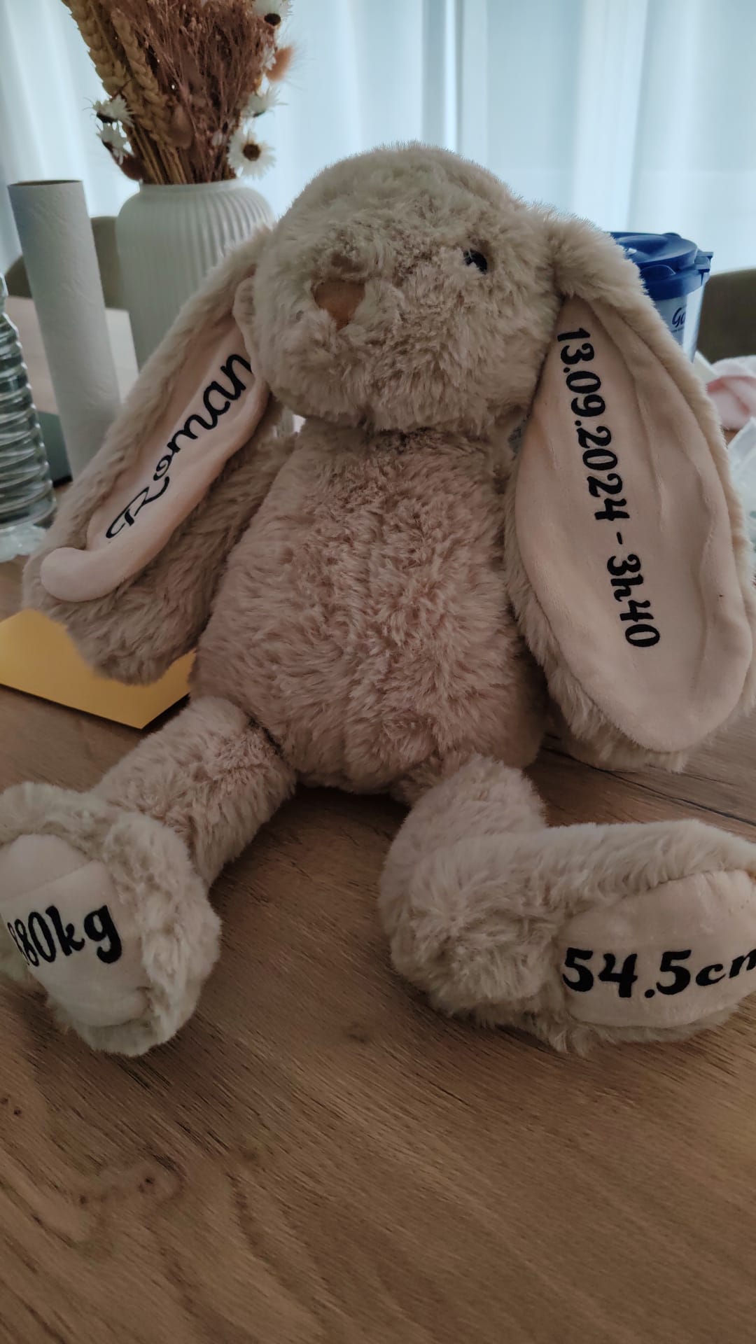 Enfants / Naissance - Doudou lapin naissance - Bichette Créa