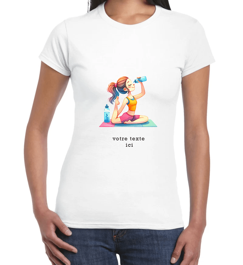 Vêtements - Tee shirt Yoga Mum - Bichette Créa