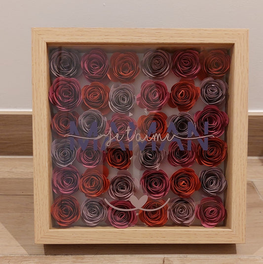 Tableau personnalisé fleur 3D