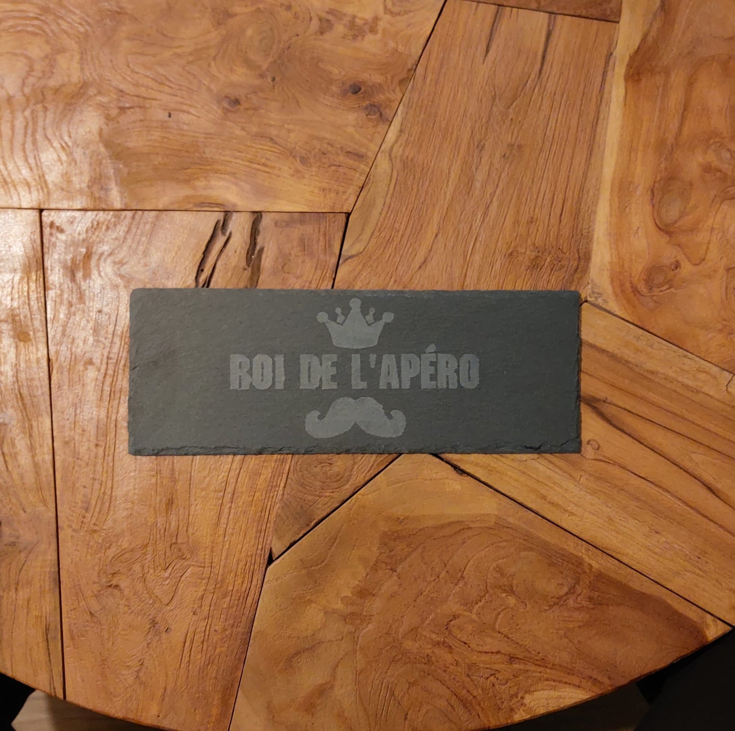 Vaisselle / Apéros - Planche ardoise Roi de l'apéro - Bichette Créa