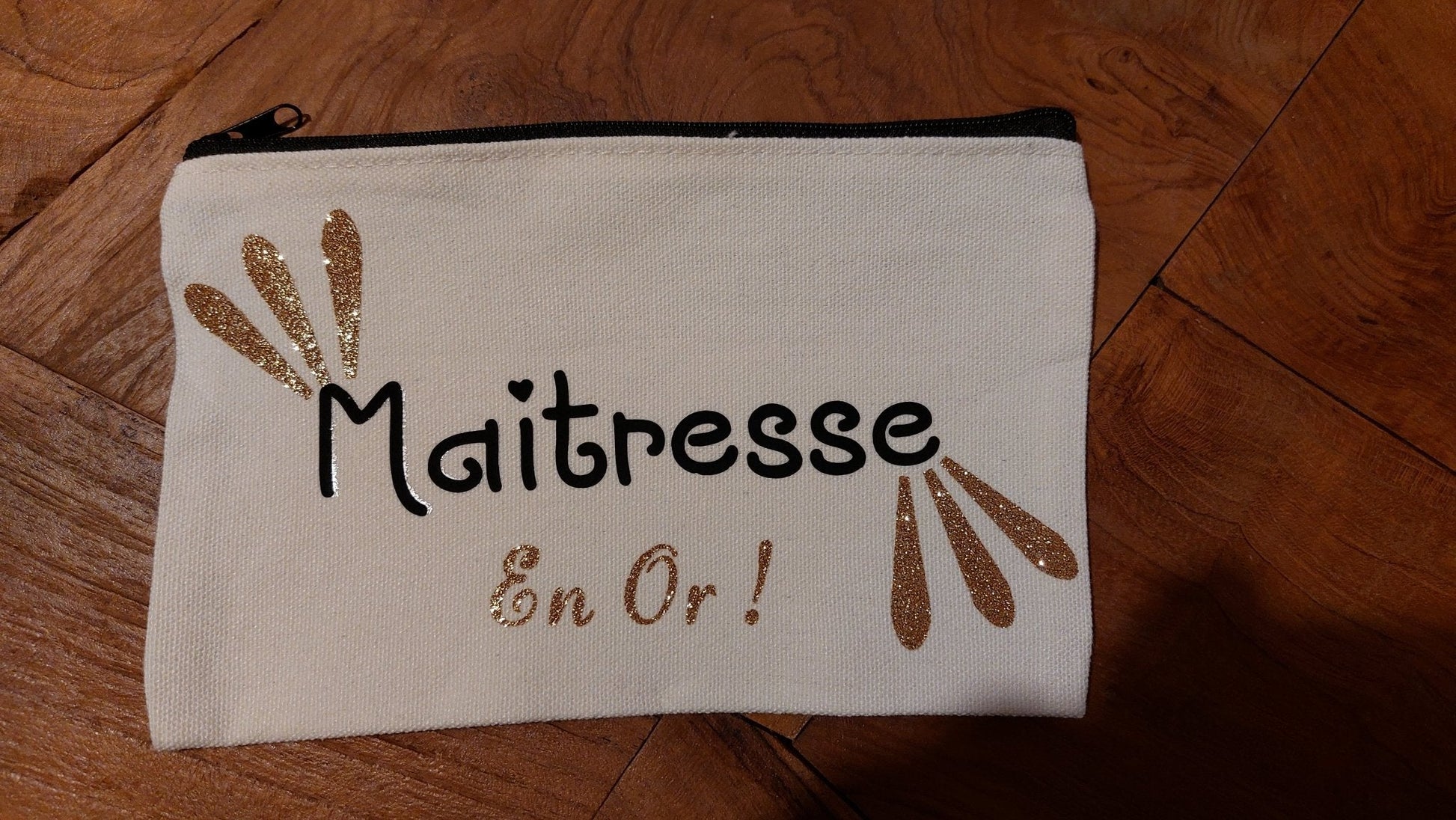 Tote - Bag et Pochette - Pochette Maitresse en or - Bichette Créa