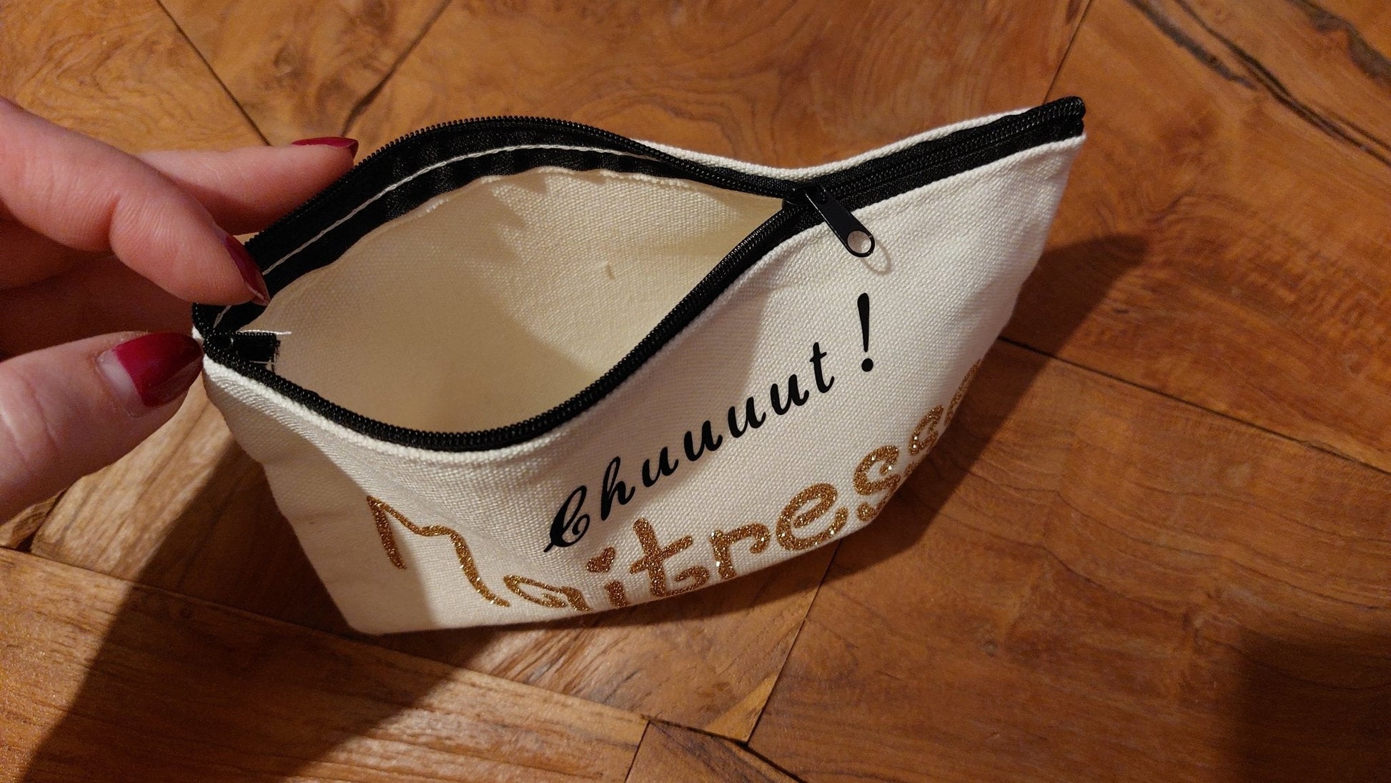 Tote - Bag et Pochette - Pochette Maîtresse en vacances - Bichette Créa