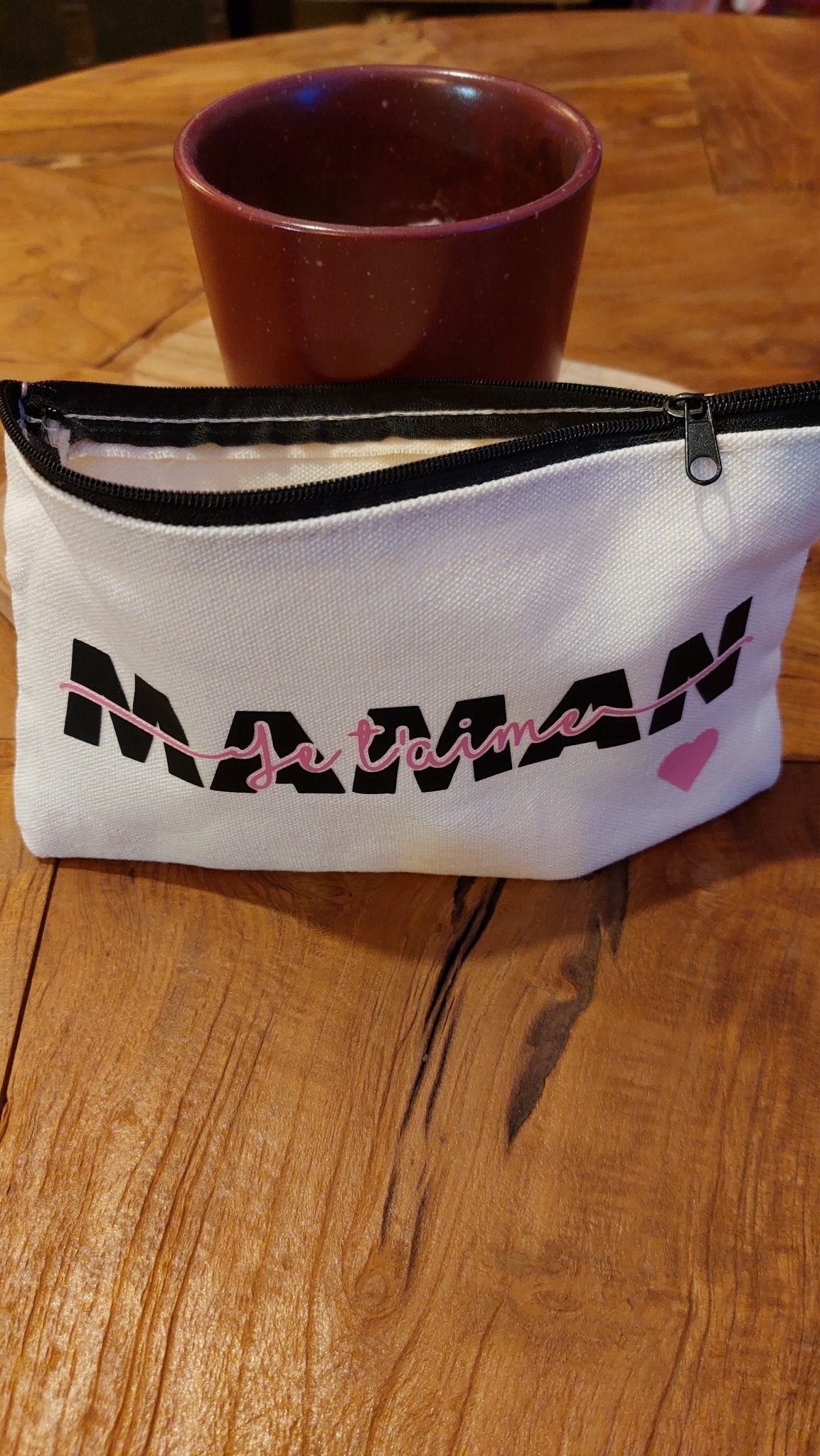 Tote - Bag et Pochette - Pochette Maman je t'aime - Bichette Créa